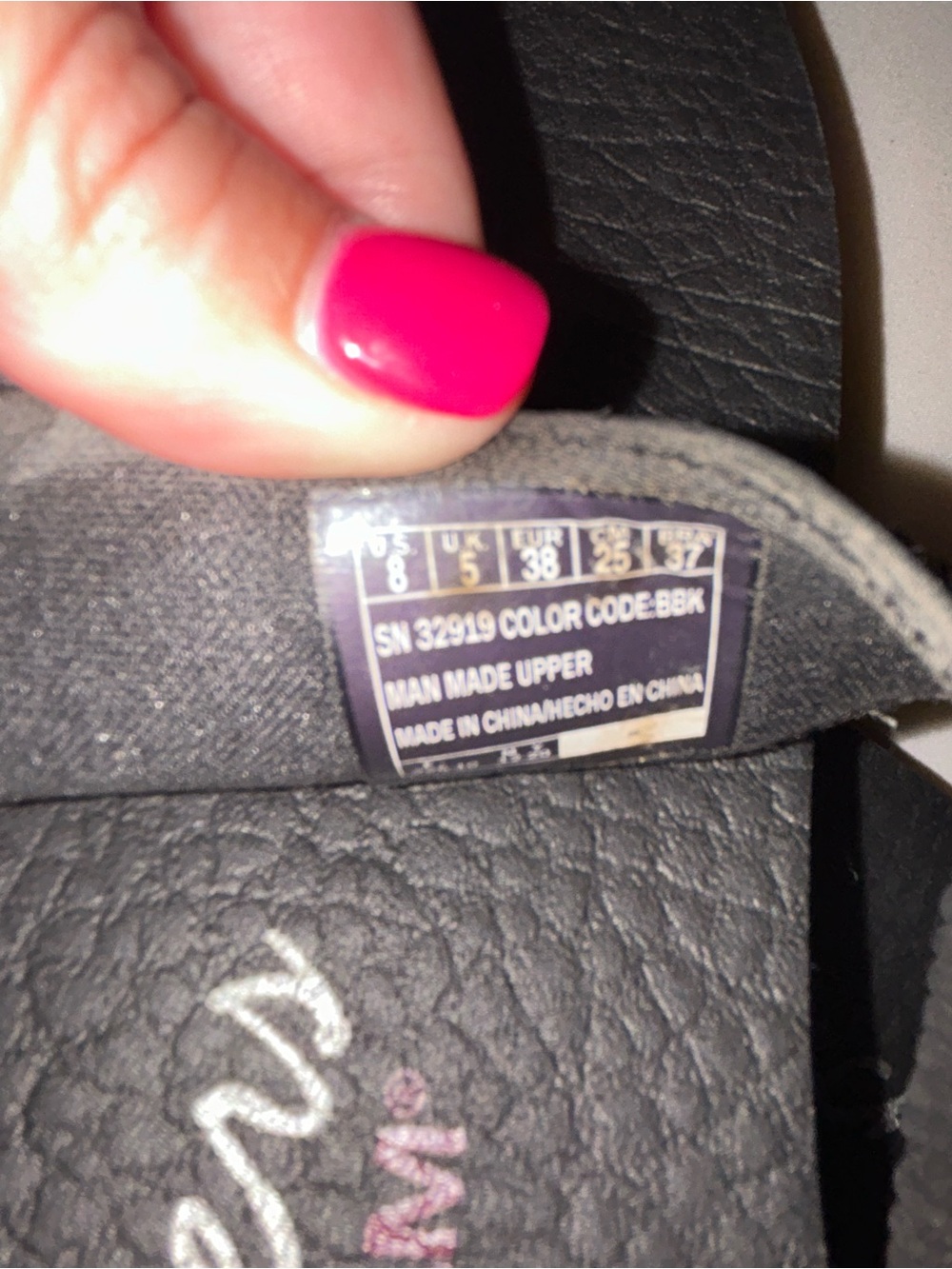 Skechers Black Rhinestone Thong Sandals - Picture 4 of 5
